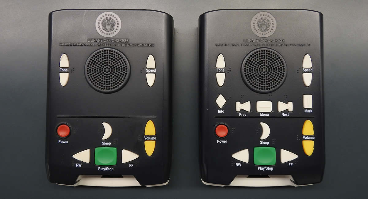 picture of two digital audio players and an audio cassette